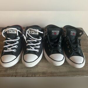 Converse Black and White Low-Top Sneakers boys size 1